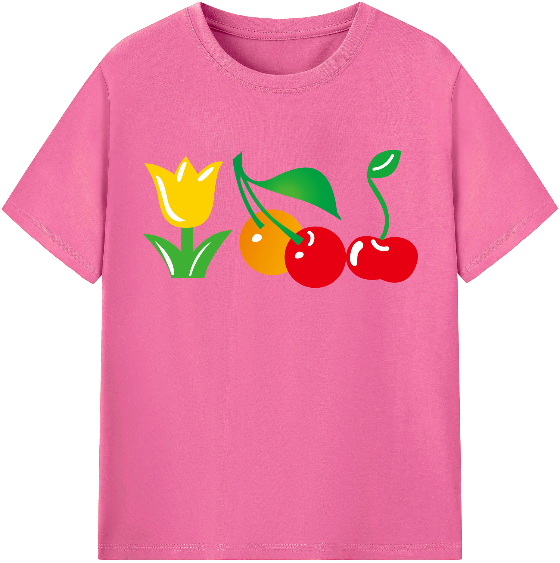 （画像用） Hello Kitty ハローキティ レディースカジュアルプリントTシャツ（綿100％）